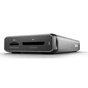 Card reader SANDISK PRO-READER USB 3.2 Gen 2 (Type-C) — supports MicroSD and SD, black/grey, 60×115.3×19.1 mm