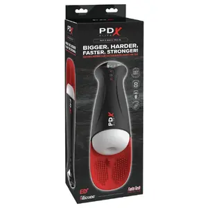Masturbator Pipedream Fap-O-Matic Pro XL — silicone sleeve, suction & vibration, ball stimulator, USB rechargeable, XL size (34.9×16.5 cm, Ø ext 9.9 cm)