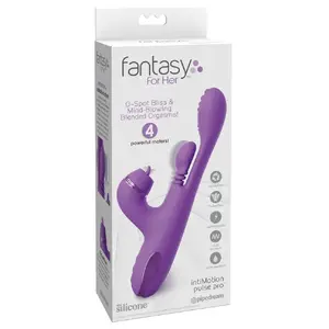 Вибратор fantasy for her IntiMotion Pulse Pro силиконовый фиолетовый — USB-зарядка, длина 24 см, вставляемая 11,4 см, Ø макс. 3,4 см, splashproof