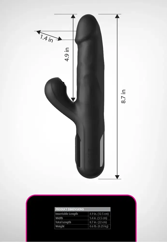 Pipedream Sonix Silicone Thruster — rabbit‑вибратор Photo 7
