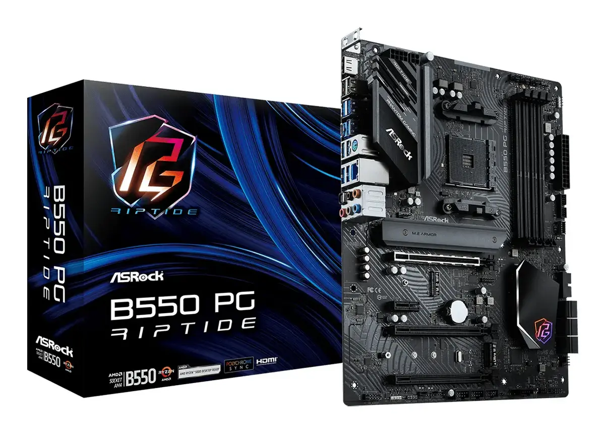 Материнская плата Asrock B550 PG Riptide, 90-MXBGH0-A0UAYZ Photo 3