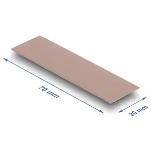 Thermal pad DeLOCK 18479 3 W/m·K Pink 20x70x0.75 mm