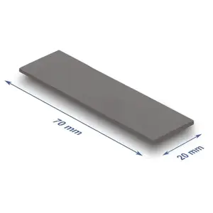 Thermal pad DeLOCK 18467 3.2 W/m·K Grey 20x70x1.75 mm