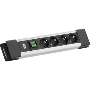 Power Strip Bachmann CONNECTUS 4×CEE7/3 1×Switch 2.0 m CEE7/7 Gray