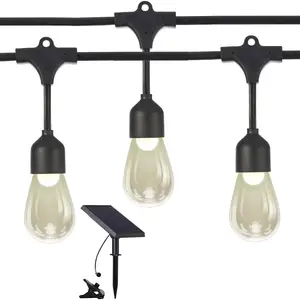Decorative solar string light ArtFlow G4x12 0.5W with timer 8.4m