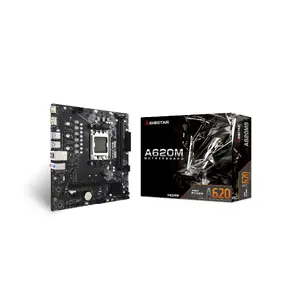 Материнская плата BIOSTAR A620MS, AMD A620, Socket AM5, micro ATX, 2x DIMM DDR5, 128 ГБ, 4x SATA III, 1x PCIe4 x16