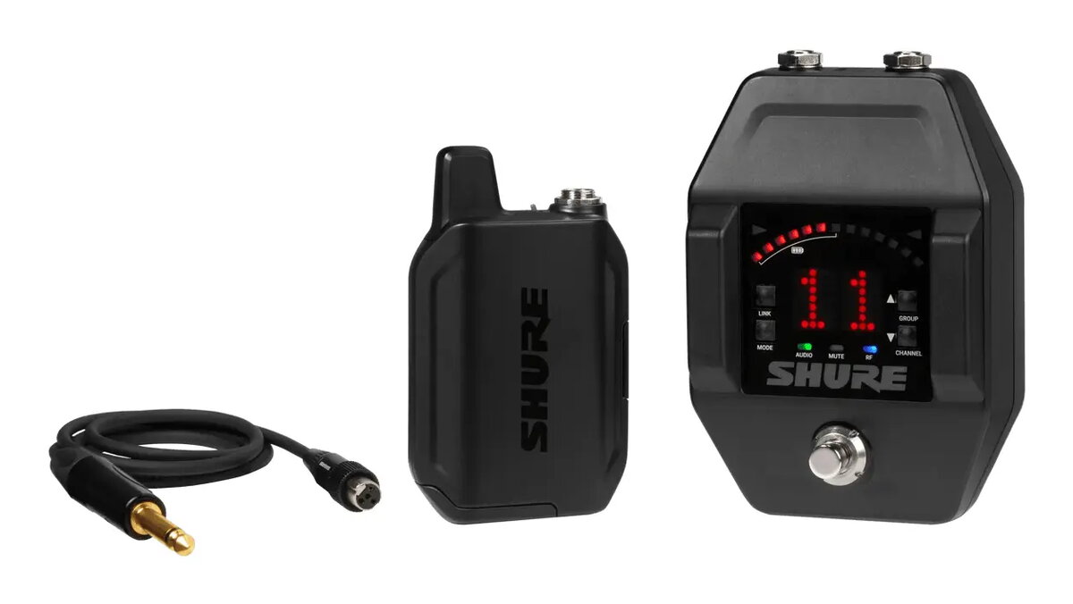 Digitālais mikrofons Shure GLXD16+E-Z4, melns, LED