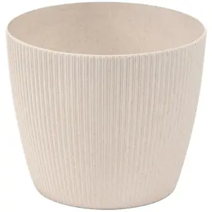 Flower pot LAMELA Magnolia Jumper Wood 110×90 mm white