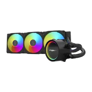 FSP AE36-B All-in-One Liquid Processor Cooler Black ARGB with 12 cm Fans, 2300 RPM Max Speed, and Dual Ball Bearing