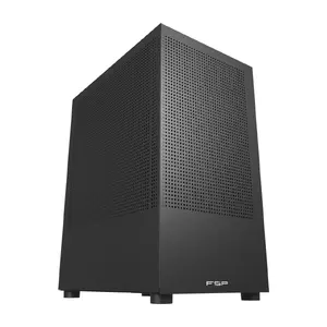 Компьютерный корпус FSP S110-B Mini Tower Black для материнских плат Micro ATX и Mini-ITX с поддержкой БП ATX и вентилятором 120 мм