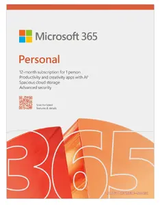 Подписка Microsoft M365 Personal FY25H2 Eurozone — 1 пользователь, облачные Office-приложения, 1 ТБ OneDrive