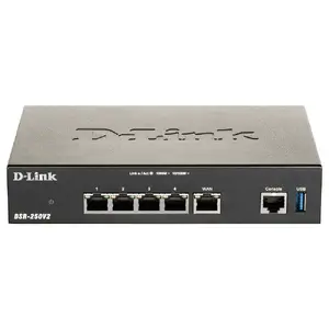Router D-Link DSR-250V2 Wireless Gigabit Ethernet Black