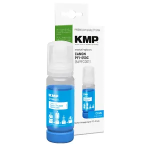 Картридж KMP Canon PFI050C голубой совместимый