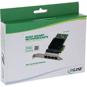 Сетевая карта Ethernet Внутренняя InLine 51127E 1000 Mbit/s PCI Express