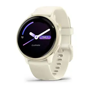 Умные часы GARMIN vívoactive 6 — спортивные, корпус 42 мм, AMOLED 1,2", GPS, опт. пульс, SpO2, 5 ATM, белые