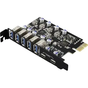 USB Controller Card Renkforce RF-6613198 — 5+2 Ports USB 3.2 Gen 1, PCIe x1