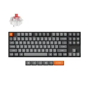 Keychron K8 Max Keyboard Universal USB RF Wireless Bluetooth Black 80% Mechanical