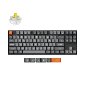 Клавиатура Keychron K8 Max Универсальная USB RF Беспроводная Bluetooth Черная 80% Механическая
