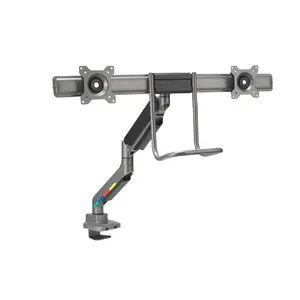Dual Monitor Arm Kensington SmartFit K58272WW Clamp/Grommet 18kg