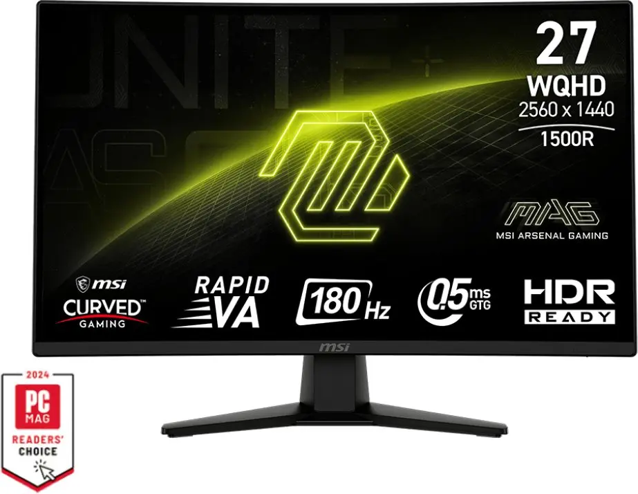 MSI MAG 274CQF 27 collu izliekts