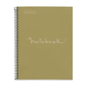 Writing notebook Maul A609555 A4 lined 80 gsm 80 sheets hardcover green