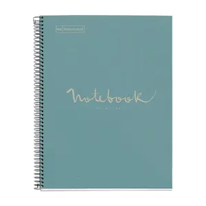 Writing notebook Maul A609634 A4 lined 80 g/m² 80 sheets hardcover blue patterned