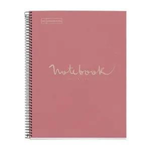 Writing notebook Maul A609722 A4 lined 80 sheets 80 g/m² hardcover pink