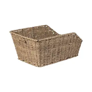 Basil Cento aizmugures velosipēda grozs — plastmasa rotang, 470×220×340 mm