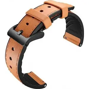 Ādas siksniņa Mobvoi priekš TicWatch Pro, brūna — nomaiņas siksniņa TicWatch Pro