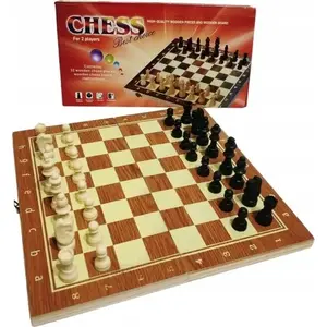 Wooden Chess Set Adar 30×16×3 cm — compact travel board, model 166615