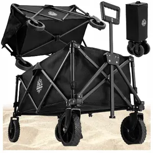 Garden and Beach Folding Cart GEKO 127 L capacity, 100 kg load