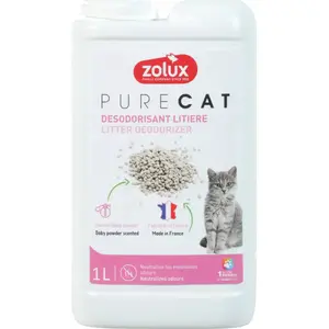 Дезодорант для кошачьего туалета ZOLUX PURECAT с ароматом талька 1 л