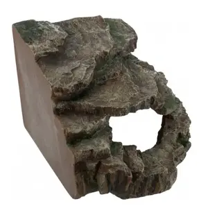 Stūra akmens slēptuve kaķiem Trixie TRX-76196 — poliesters, ala ar platformu, 240×250×190 mm