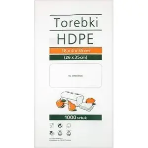Пищевые пакеты No name HDPE 18x4x35 см и 26x35 см, 1000 шт (SA-NN-220451)