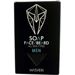 Мыло для лица и бороды MASVERI MAS0007 — 100 г для всех типов кожи