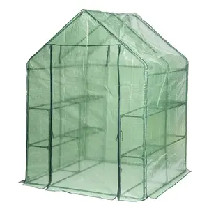 Dārza siltumnīca Dedra N04741 143×143×195 cm ar polietilēna pārsegu, kompakta brīvi stāvoša konstrukcija