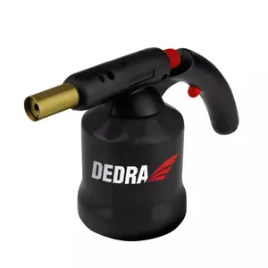 Gas torch Dedra 31A020 — single-piece handheld gas blow torch for soldering and heating