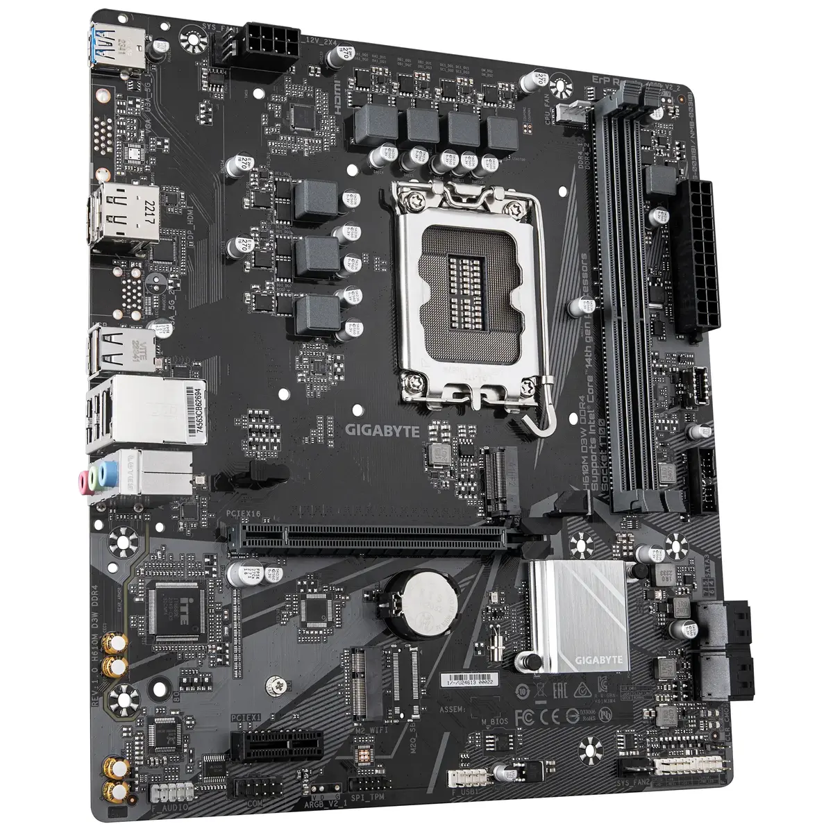 Материнская плата GIGABYTE H610M D3W, 44368885 Photo 3