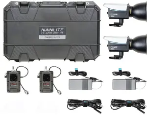 Studijas LED apgaismojuma komplekts Nanlite FC-120B Bi-color 120W — regulējama krāsu temperatūra, kompakti frēnel tipa gaismas ķermeņi