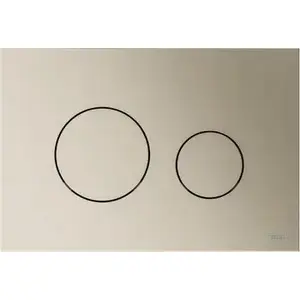 Flush button TECE TECEloop — WC flush plate, plastic, metallic nickel finish