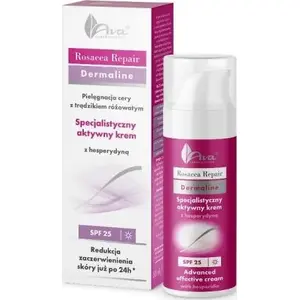 Ava Rosacea Repair aktīvā krēms SPF25 50 ml — mitrinošs un nomierinošs jutīgai ādai