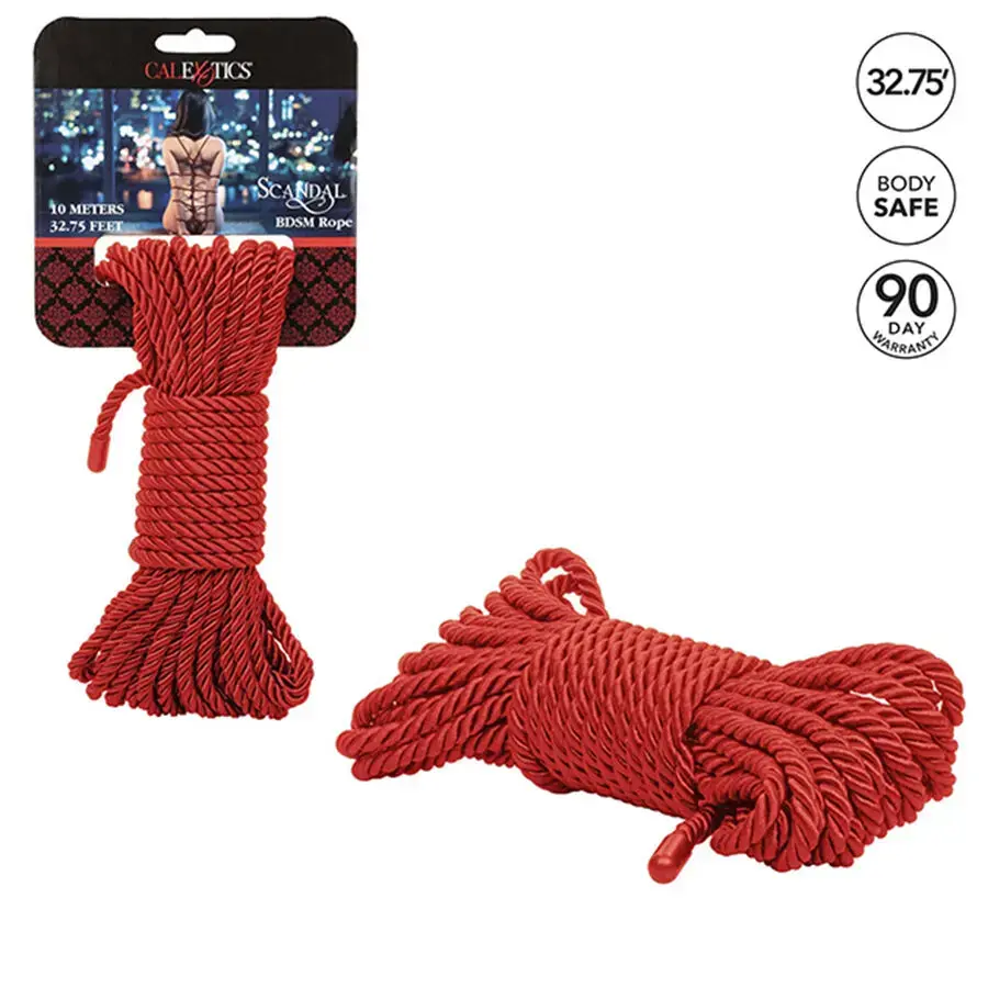 Бондаж CALEXOTICS SCANDAL RED BDSM ROPE 10 M Photo 3