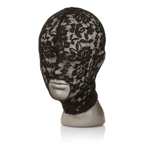 Balaclava CALEXOTICS Scandal Black Lace D-243632, lace eye and mouth openings