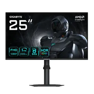 Monitor GIGABYTE G25F2 24.5" Full HD (1920x1080), SS-IPS, 200 Hz, 1 ms, FreeSync Premium, HDR10, 2xHDMI+DP1.4, Built-in speakers, VESA
