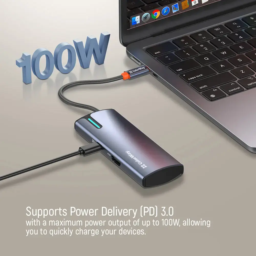ColorWay CW-HUB01 USB-C 5‑in‑1 dokstacija Photo 8