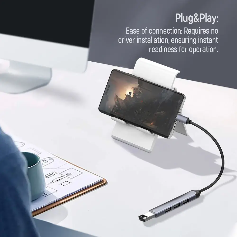 Док-станция ColorWay CW-HUB04 USB-C 4 в 1 Photo 8