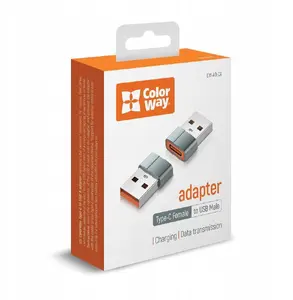 USB-C to USB-A adapter ColorWay CW-AD-CA — USB 3.0 up to 5 Gbps, compact plug-and-play