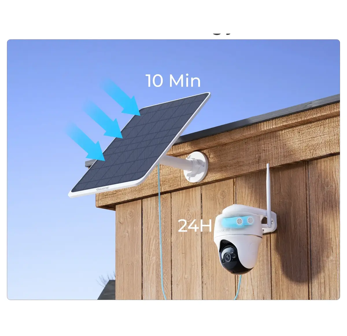 Солнечная панель Reolink SP3-W 12Вт 6В USB-C Photo 4