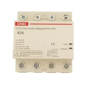 Pašatkopšanas aizsargslēdzis ar pārsprieguma/strāvas aizsardzību CNC EL240319 3P+N 63A 230V