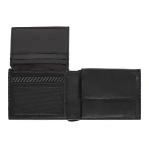 Maciņš Zippo Carbon Range 2007996 trīskārtīgs ar monētu nodalījumu, melns
